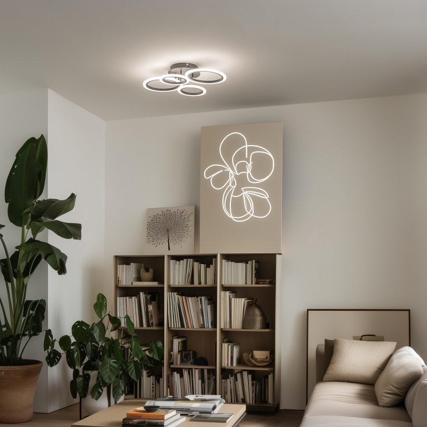 Brilagi - LED Prigušivi nadgradni luster ORBITS LED/50W/230V 3000-6500K + Daljinski upravljač
