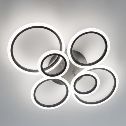 Brilagi - LED Prigušivi nadgradni luster ORBITS LED/85W/230V 3000-6500K Antracit + Daljinski upravljač