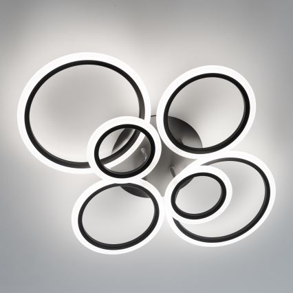Brilagi - LED Prigušivi nadgradni luster ORBITS LED/85W/230V 3000-6500K crno + Daljinski upravljač