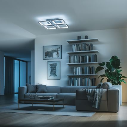 Brilagi - LED Prigušivi nadgradni luster SQUARED LED/85W/230V 3000-6500K + Daljinski upravljač