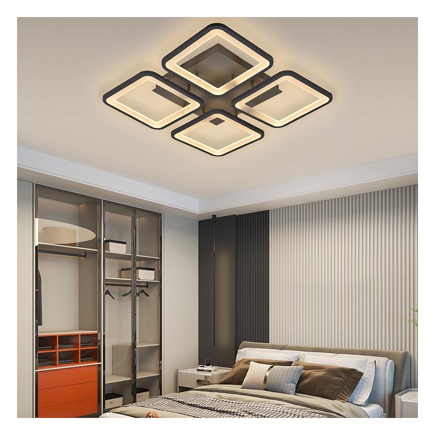 Brilagi - LED Prigušivi nadgradni luster SQUARED LED/85W/230V 3000-6500K + Daljinski upravljač
