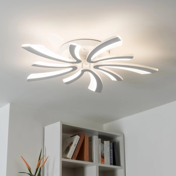 Brilagi - LED Prigušivi nadgradni luster TWIST LED/55W/230V 3000-6500K bela + Daljinski upravljač