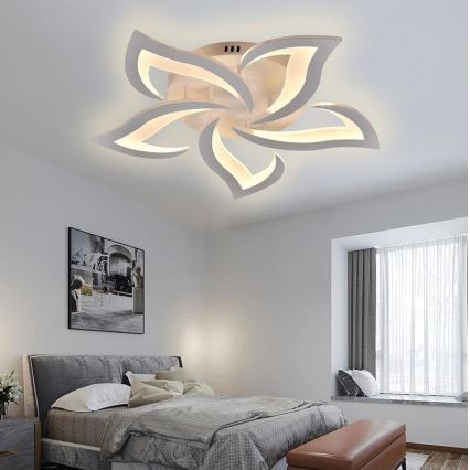 Brilagi - LED Prigušivi nadgradni luster TWIST LED/55W/230V 3000-6500K bela + Daljinski upravljač