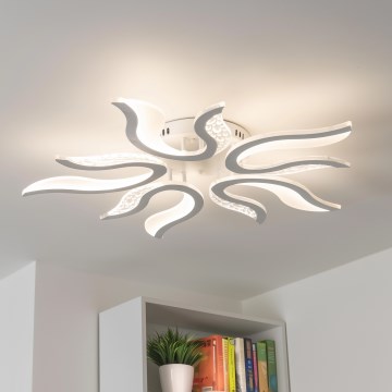 Brilagi - LED Prigušivi nadgradni luster TWIST LED/65W/230V 3000-6500K bela + Daljinski upravljač