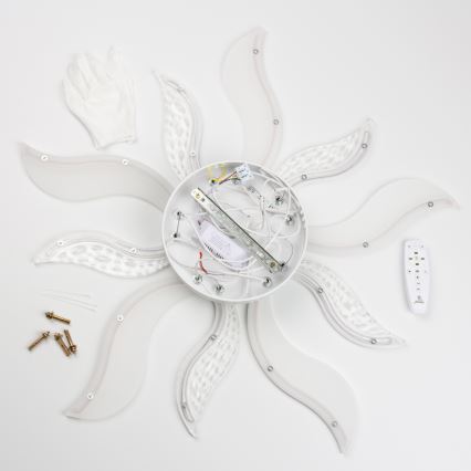 Brilagi - LED Prigušivi nadgradni luster TWIST LED/65W/230V 3000-6500K bela + Daljinski upravljač