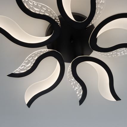Brilagi - LED Prigušivi nadgradni luster TWIST LED/65W/230V 3000-6500K crno + Daljinski upravljač