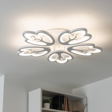 Brilagi - LED Prigušivi nadgradni luster TWIST LED/80W/230V 3000-6500K bela + Daljinski upravljač
