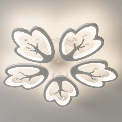 Brilagi - LED Prigušivi nadgradni luster TWIST LED/80W/230V 3000-6500K bela + Daljinski upravljač