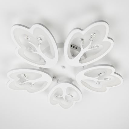 Brilagi - LED Prigušivi nadgradni luster TWIST LED/80W/230V 3000-6500K bela + Daljinski upravljač