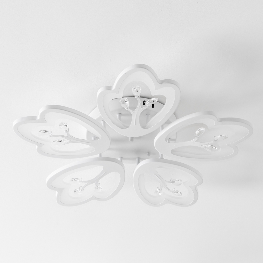 Brilagi - LED Prigušivi nadgradni luster TWIST LED/80W/230V 3000-6500K bela + Daljinski upravljač