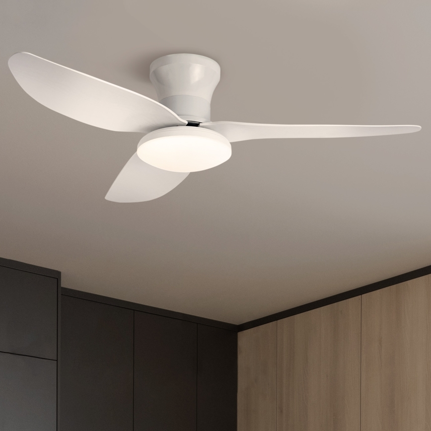 Brilagi - LED Prigušivi plafonski ventilator LED/30W/230V 3000-6500K bela + Daljinski upravljač