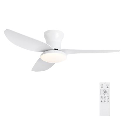 Brilagi - LED Prigušivi plafonski ventilator LED/30W/230V 3000-6500K bela + Daljinski upravljač