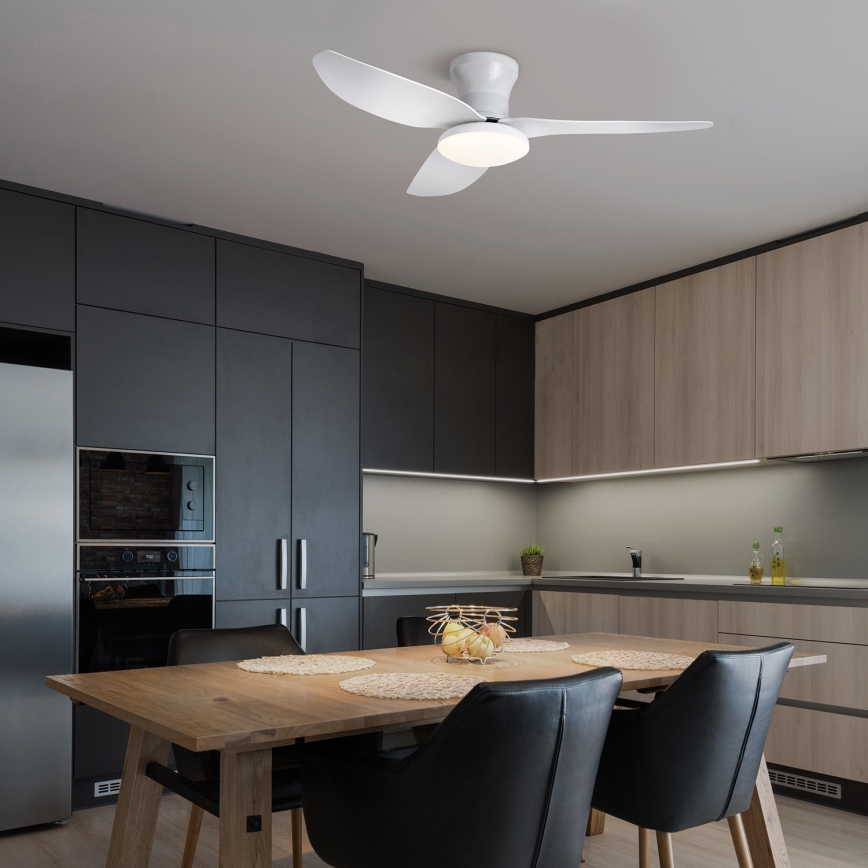 Brilagi - LED Prigušivi plafonski ventilator LED/30W/230V 3000-6500K bela + Daljinski upravljač