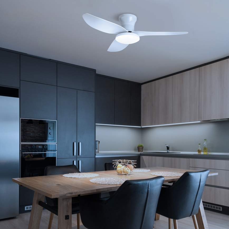 Brilagi - LED Prigušivi plafonski ventilator LED/30W/230V 3000-6500K bela + Daljinski upravljač