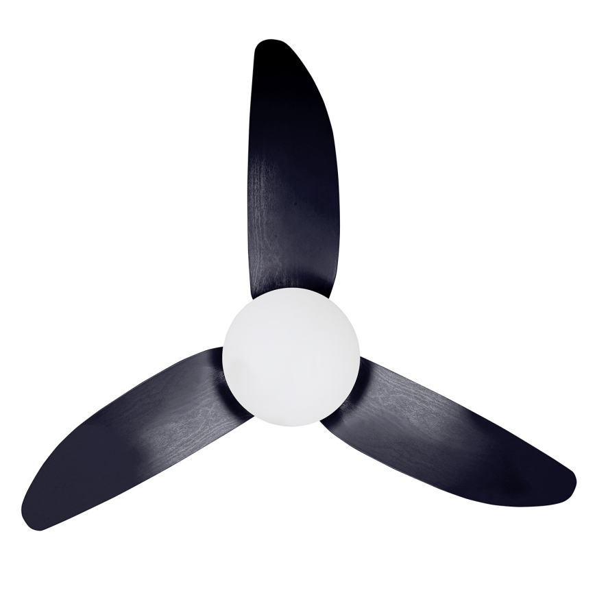 Brilagi - LED Prigušivi plafonski ventilator LED/30W/230V 3000-6500K crno + Daljinski upravljač