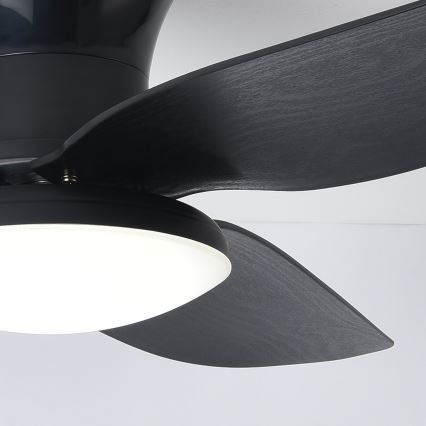 Brilagi - LED Prigušivi plafonski ventilator LED/30W/230V 3000-6500K crno + Daljinski upravljač