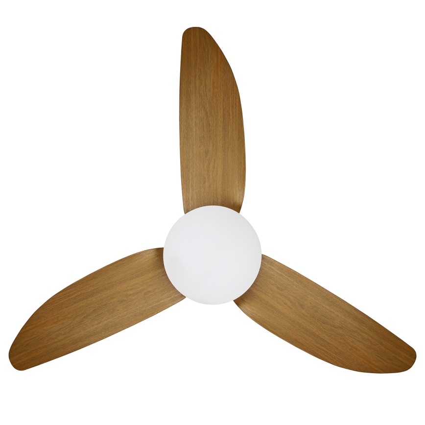 Brilagi - LED Prigušivi plafonski ventilator LED/30W/230V 3000-6500K crno/braon + Daljinski upravljač
