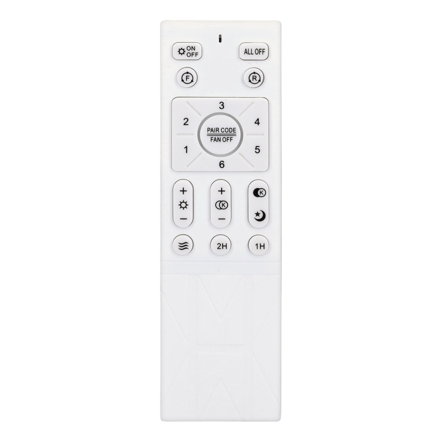 Brilagi - LED Prigušivi plafonski ventilator LED/30W/230V 3000-6500K crno/braon + Daljinski upravljač