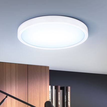 Brilagi - LED Prigušiva plafonjera ESTELA LED/36W/230V 3000-6500K ø 30 cm bela + Daljinski upravljač