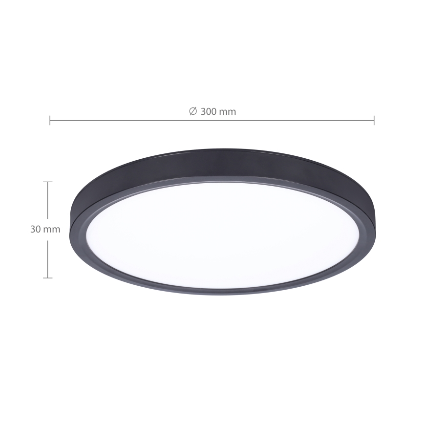 Brilagi - LED Prigušiva plafonjera ESTELA LED/36W/230V 3000-6500K ø 30 cm crno + Daljinski upravljač