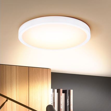 Brilagi - LED Prigušiva plafonjera ESTELA LED/48W/230V 3000-6500K ø 40 cm bela + Daljinski upravljač