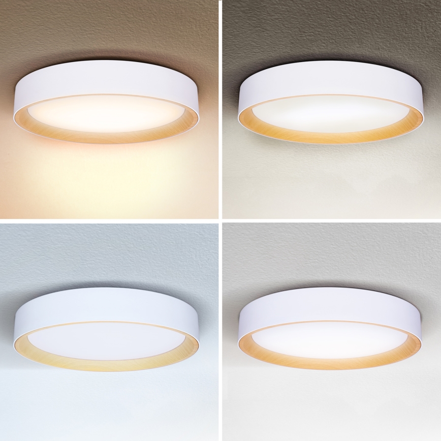 Brilagi - LED Prigušiva plafonjera LARIOS LED/48W/230V 3000-6500K ø 39 cm bela + Daljinski upravljač