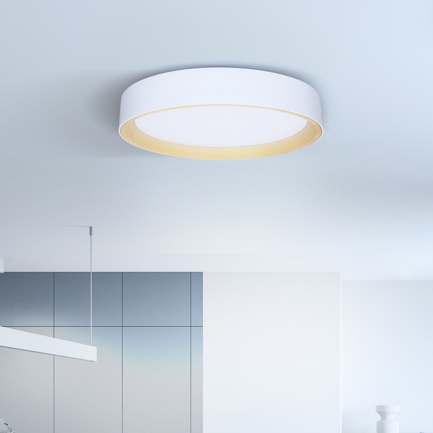 Brilagi - LED Prigušiva plafonjera LARIOS LED/48W/230V 3000-6500K ø 39 cm bela + Daljinski upravljač