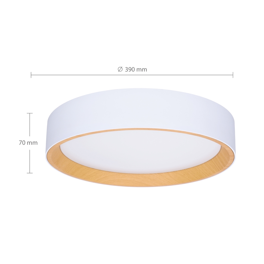 Brilagi - LED Prigušiva plafonjera LARIOS LED/48W/230V 3000-6500K ø 39 cm bela + Daljinski upravljač