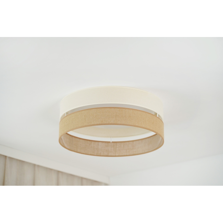 Brilagi - LED Prigušiva plafonjera ROYAL YUTE LED/24W/230V pr. 45 cm 3000/4000/6500K bež/kremasta  + Daljinski upravljač