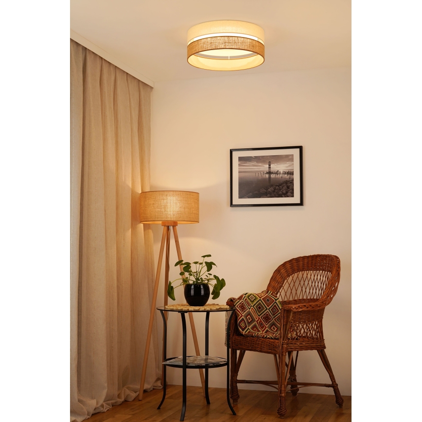 Brilagi - LED Prigušiva plafonjera ROYAL YUTE LED/24W/230V pr. 45 cm 3000/4000/6500K bež/kremasta  + Daljinski upravljač