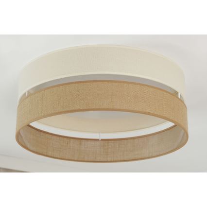 Brilagi - LED Prigušiva plafonjera ROYAL YUTE LED/24W/230V pr. 45 cm 3000/4000/6500K bež/kremasta  + Daljinski upravljač