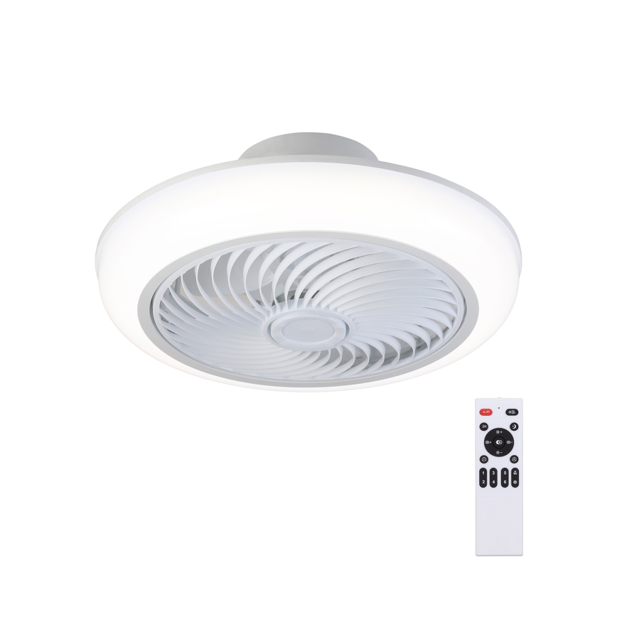 Brilagi - LED Prigušiva plafonjera sa ventilatorom LED/30W/230V 3000-6500K bela + Daljinski upravljač