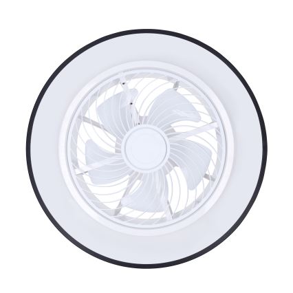 Brilagi - LED Prigušiva plafonjera sa ventilatorom LED/30W/230V 3000-6500K crno + Daljinski upravljač