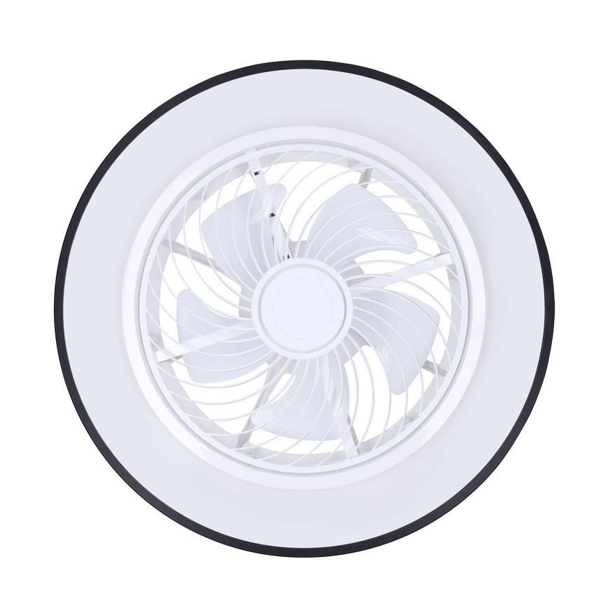 Brilagi - LED Prigušiva plafonjera sa ventilatorom LED/30W/230V 3000-6500K crno + Daljinski upravljač