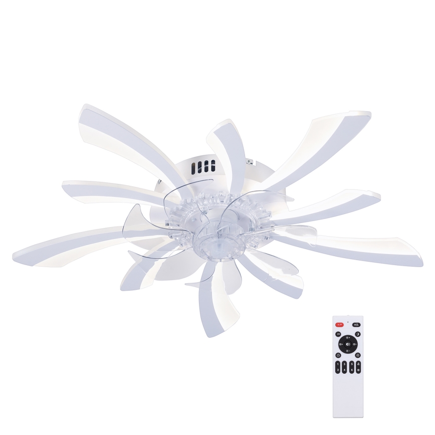 Brilagi - LED Prigušiva plafonjera sa ventilatorom LED/50W/230V 3000-6500K bela + Daljinski upravljač