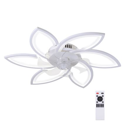 Brilagi - LED Prigušiva plafonjera sa ventilatorom LED/50W/230V 3000-6500K bela + Daljinski upravljač