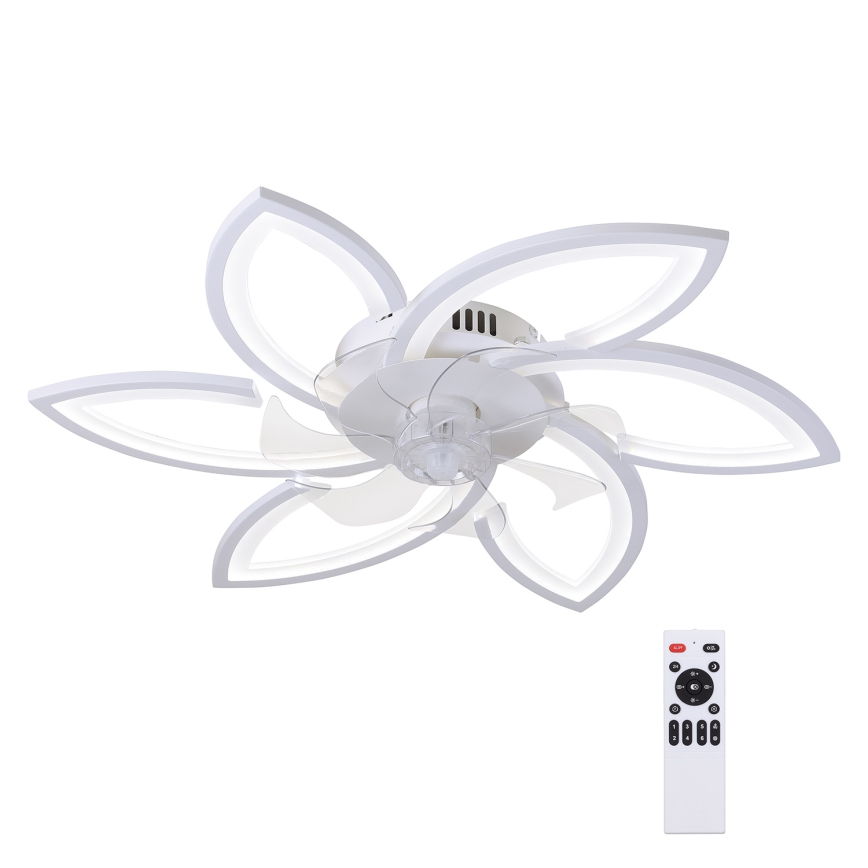 Brilagi - LED Prigušiva plafonjera sa ventilatorom LED/50W/230V 3000-6500K bela + Daljinski upravljač