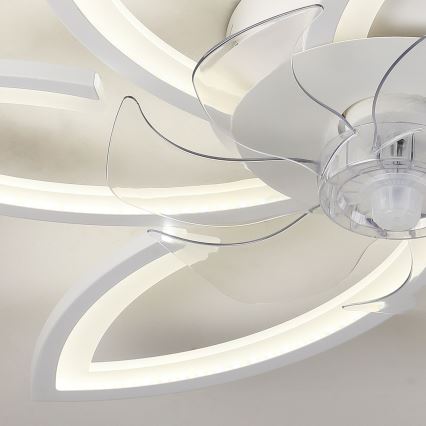 Brilagi - LED Prigušiva plafonjera sa ventilatorom LED/50W/230V 3000-6500K bela + Daljinski upravljač