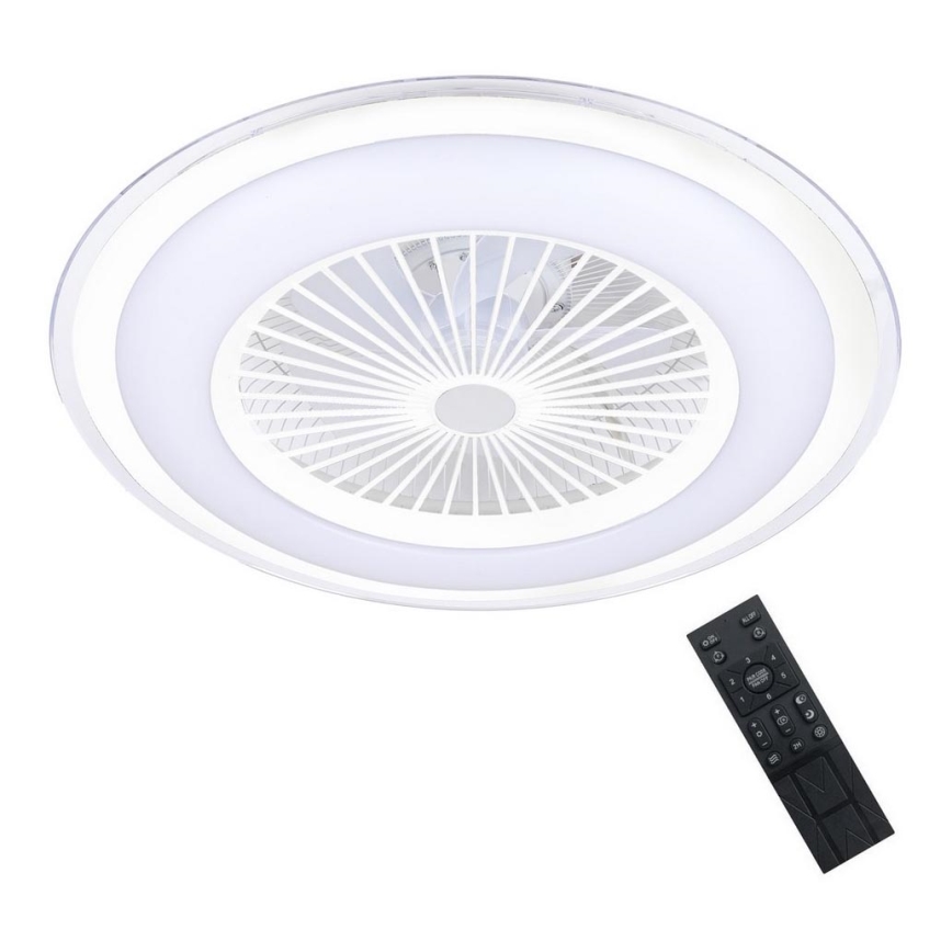 Brilagi - LED Prigušivo svetlo sa ventilatorom RONDA LED/48W/230V 3000-6000K bela + Daljinski upravljač