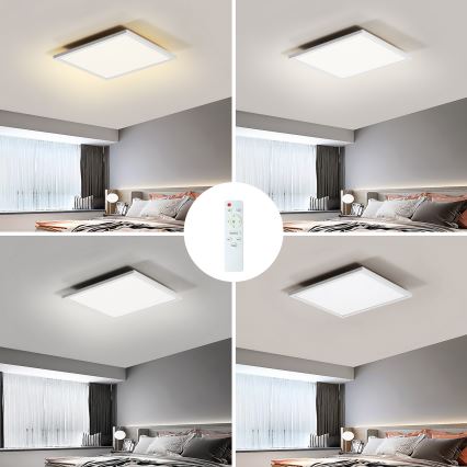Brilagi - LED Prigušiva plafonjera SLIMFRAME LED/25W/230V 30x30 cm 3000-6000K bela + Daljinski upravljač