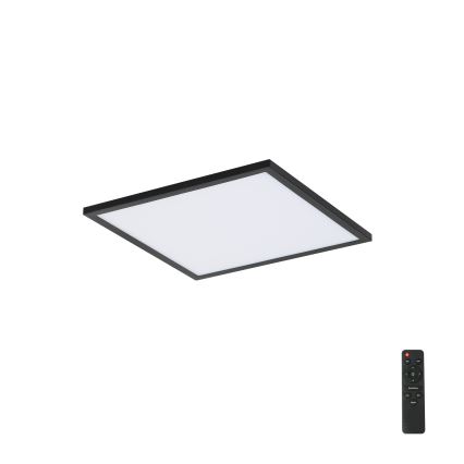 Brilagi - LED Prigušiva plafonjera SLIMFRAME LED/25W/230V 30x30 cm 3000-6000K crno + Daljinski upravljač