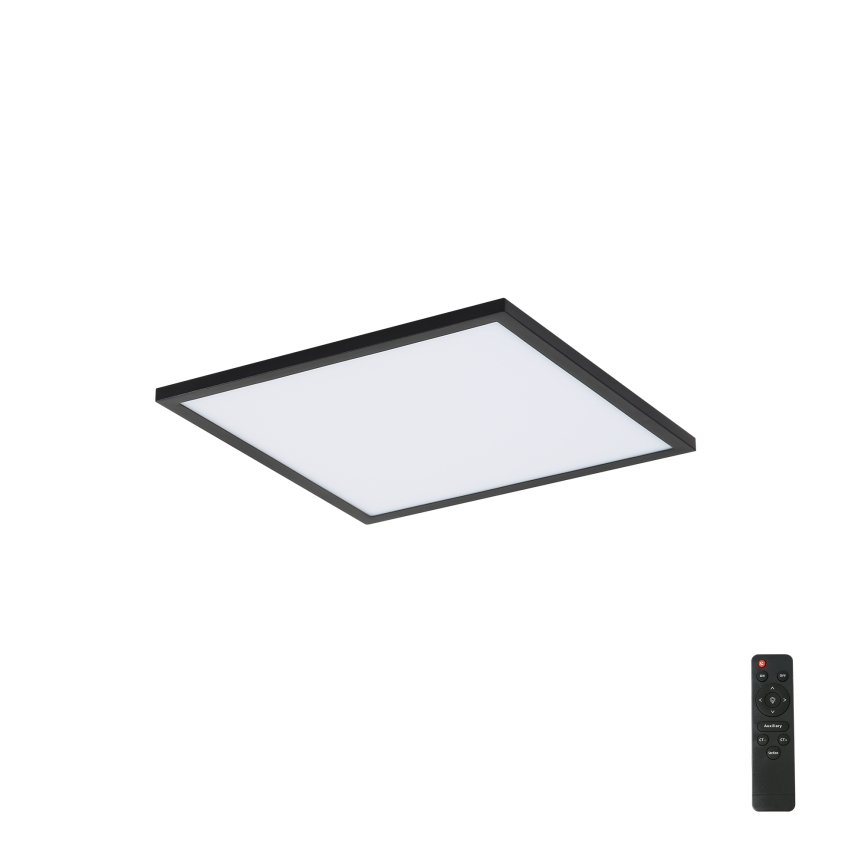 Brilagi - LED Prigušiva plafonjera SLIMFRAME LED/25W/230V 30x30 cm 3000-6000K crno + Daljinski upravljač