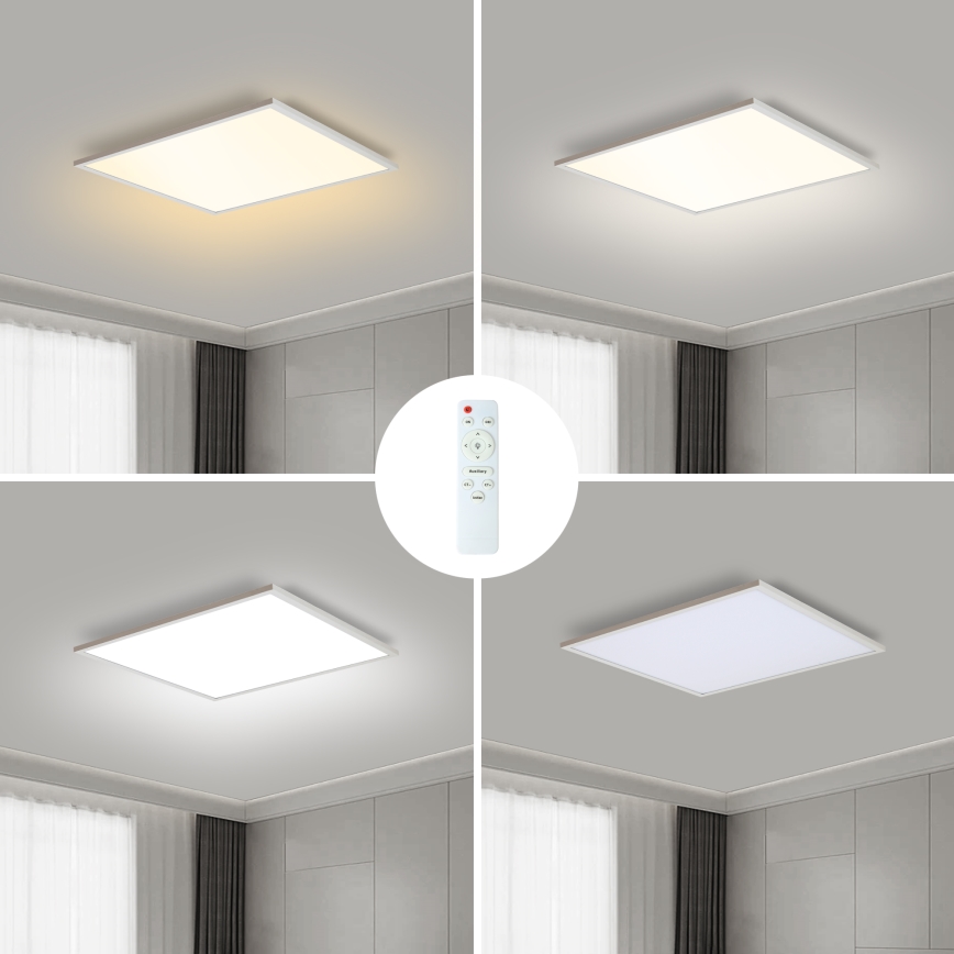 Brilagi - LED Prigušiva plafonjera SLIMFRAME LED/36W/230V 45x45 cm 3000-6000K bela + Daljinski upravljač