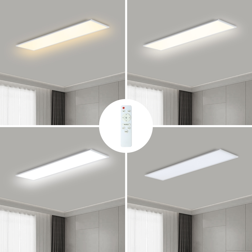 Brilagi - LED Prigušiva plafonjera SLIMFRAME LED/58W/230V 120x30 cm 3000-6000K bela + Daljinski upravljač