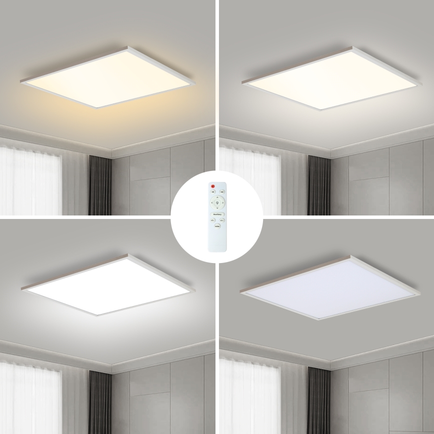 Brilagi - LED Prigušiva plafonjera SLIMFRAME LED/58W/230V 60x60 cm 3000-6000K bela + Daljinski upravljač