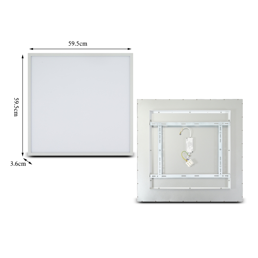 Brilagi - LED Prigušiva plafonjera SLIMFRAME LED/58W/230V 60x60 cm 3000-6000K bela + Daljinski upravljač