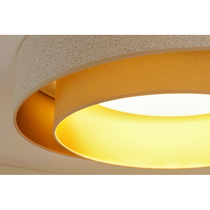 Brilagi - LED Prigušiva plafonjera VEGAS SHINE LED/24W/230V pr. 60 cm 3000/4000/6500K kremasta/bež + Daljinski upravljač