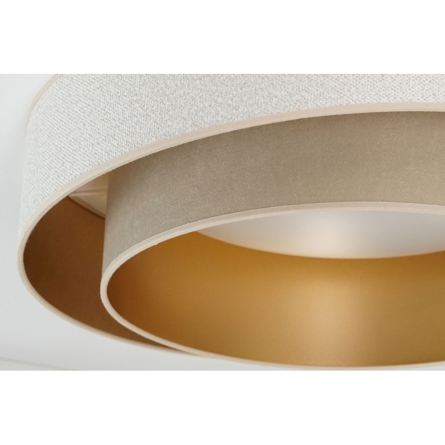 Brilagi - LED Prigušiva plafonjera VEGAS SHINE LED/24W/230V pr. 60 cm 3000/4000/6500K kremasta/bež + Daljinski upravljač