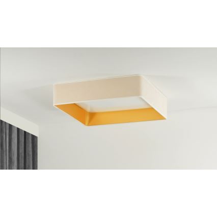 Brilagi - LED Prigušiva plafonjera VELVET SQUARE LED/24W/230V 3000/4000/6500K + Daljinski upravljač kremasta