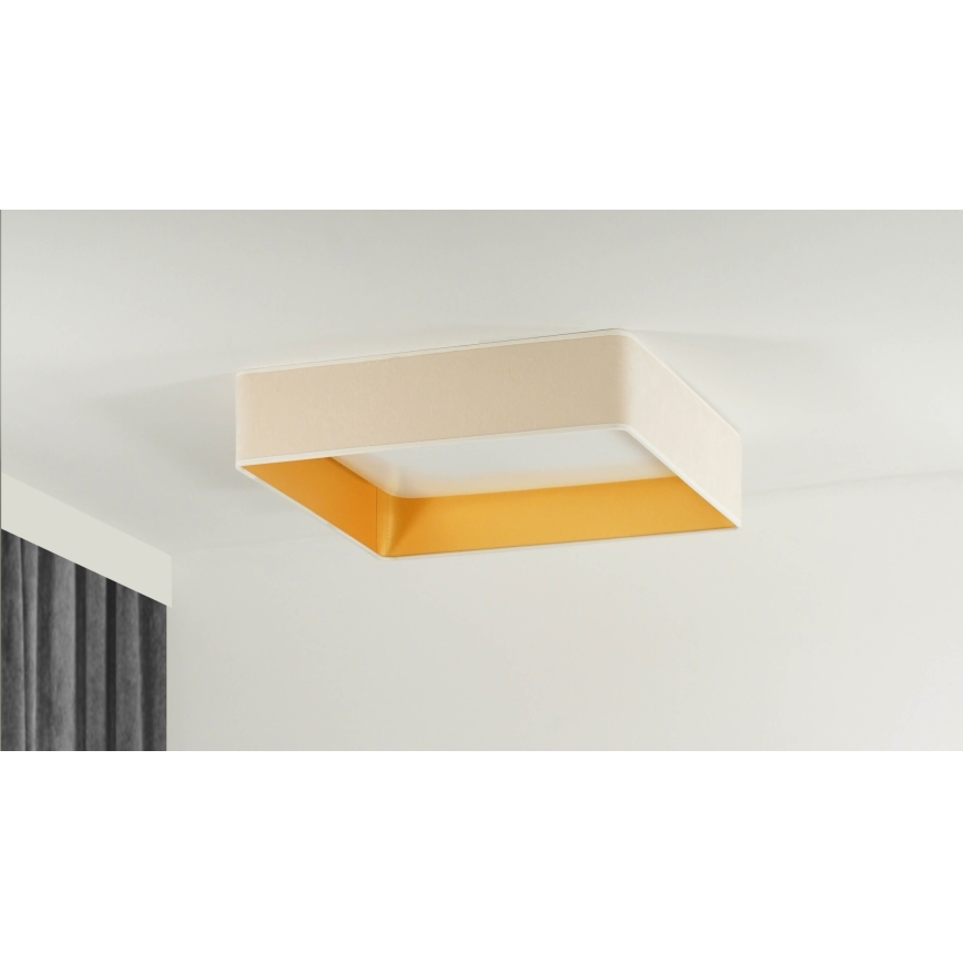 Brilagi - LED Prigušiva plafonjera VELVET SQUARE LED/24W/230V 3000/4000/6500K + Daljinski upravljač kremasta